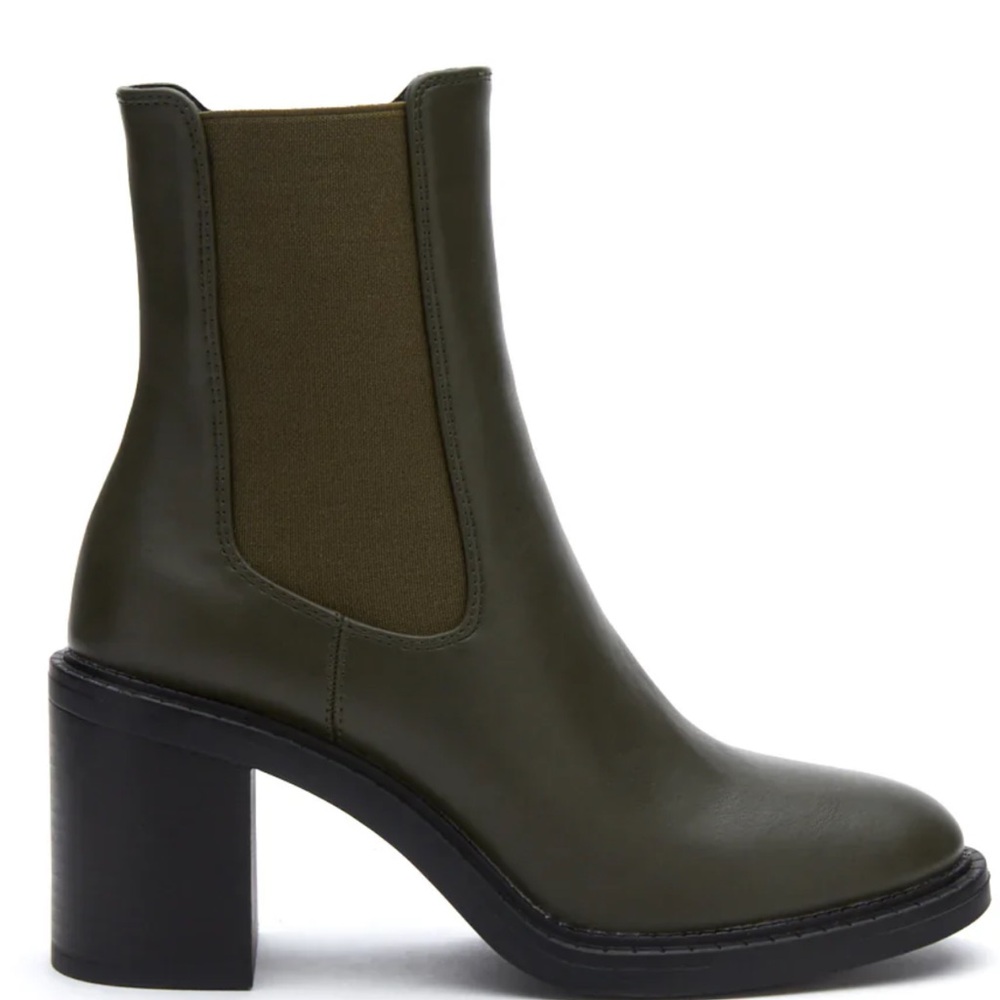 Matisse Olive Heeled Emma Chelsea Boots